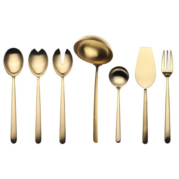 Mepra Mepra 10812207 Full Linea Ice Oro Serving Set - 7 Piece - 10812207