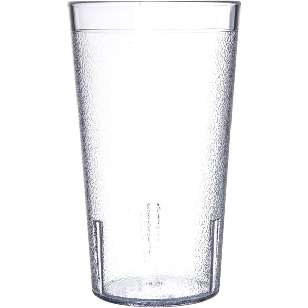 Carlisle Foodservice SAN Plastic Tumbler, 12 oz., Clear, PK24 - 5212-207