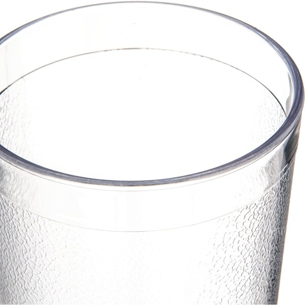 Carlisle Foodservice SAN Plastic Tumbler, 12 oz., Clear, PK24 - 5212-207