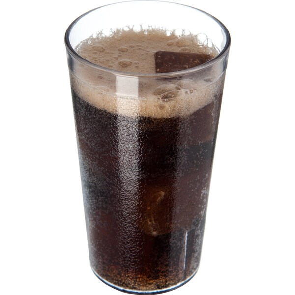 Carlisle Foodservice SAN Plastic Tumbler, 12 oz., Clear, PK24 - 5212-207