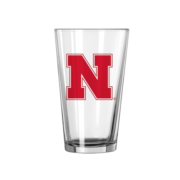 Logo Brands Nebraska 16oz Gameday Pint Glass - 182-G16P-1