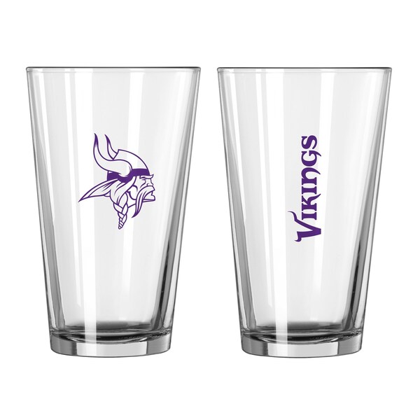 Logo Brands Minnesota Vikings 16oz Gameday Pint Glass - 618-G16P-1