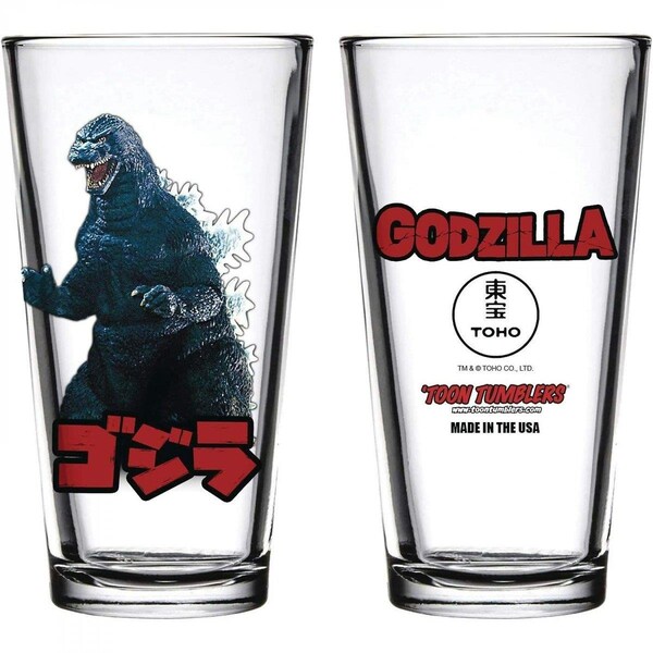 Godzilla Japanese Title Pint Glass, Clear - 862781