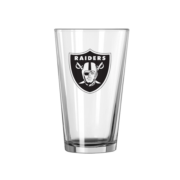 Logo Brands Las Vegas Raiders 16oz Raiders Gameday Pint Glass - 623-G16P-1R