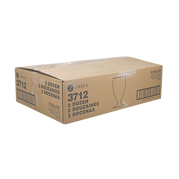 Libbey Libbey 10.5 oz. Glass Goblet 1 Glass, PK24 - 3712