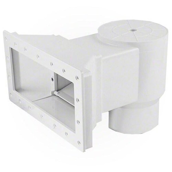 Hands On 1.5 in. Flo-Pro II Long Throat with Return Wide-Mouth Above-Ground Skimmer, White - HA2634849
