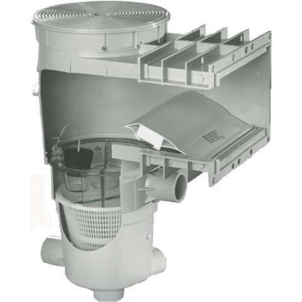 Waterco Waterco 50W1051 One Piece Deluxe Skimmer with Control Plate - 50W1051