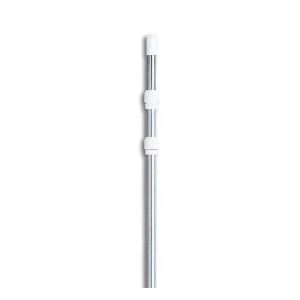 Pool Central Pool Central 32037731 5 - 15 in. Adjustable Silver Aluminum Swimming Pool Telescopic Pole for Vacuums & Skimmers - 32037731