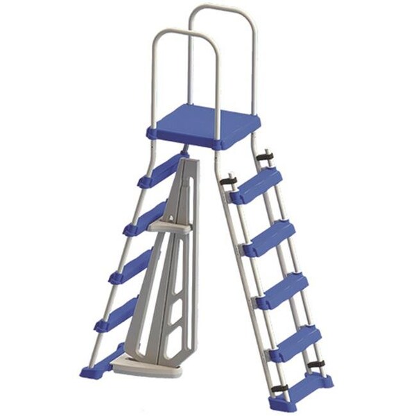 International Leisure International Leisure 87952LSL Swimline A-Frame Ladder with Safety - 87952LSL