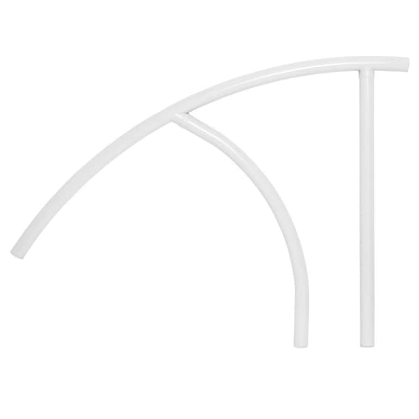 Retozar 44 in. Triton Series Return to Deck Mounted Handrail White - RE3112047