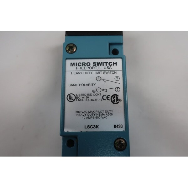 Interruptores de límite Honeywell SW 1NC 1NO SPDT con émbolo superior - LSC3K