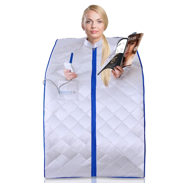 Serenelife Compact & Portable Infrared Sauna, SLISAU10SL - SLISAU10SL