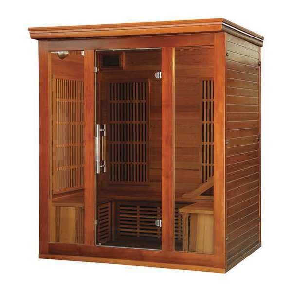 Radiant Cedar Sauna, 3-4 Person, 9 Carbon Heaters - BSA1315