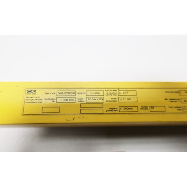 SICK C 4000 EMITTER 24V-DC LUZ DE CORTINA ÓPTICA - C40S-1203DC200