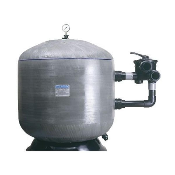 Hands On 18 in. 58 PSI HRV NSF Approved Fiberglass Side Mount Sand Filter with 2 in. Bulkhead Connection - HA3280112