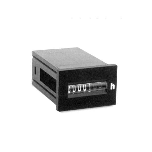Contador de horas electromecánico con clip - HMA304/220VAC/60HZ, Trumeter HR, 220VAC, 60HZ, FLSH 2.13 X 1.14