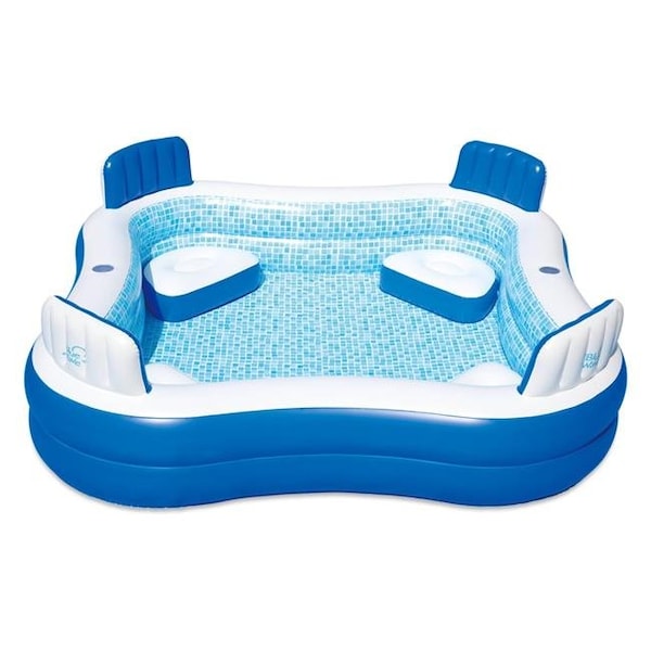 Blue Wave Blue Wave NT6126 88 x 88 x 26 in. Premier Family Pool with Cover; Blue & White - NT6126