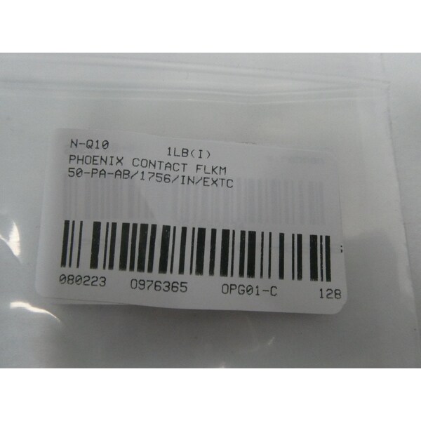 Phoenix Contact FRONT ADAPTER PLC AND DCS PARTS AND ACCESSORY - FLKM 50-PA-AB/1756/IN/EXTC

Adaptador frontal de Phoenix Contact para partes y accesorios de PLC y DCS - FLKM 50-PA-AB/1756/IN/EXTC