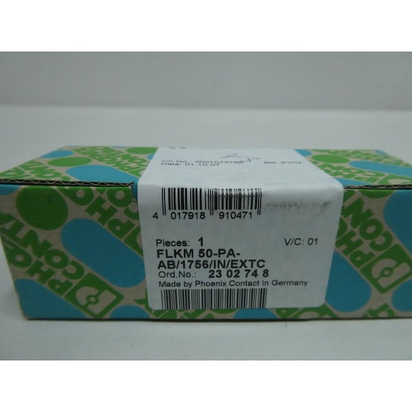 Phoenix Contact FRONT ADAPTER PLC AND DCS PARTS AND ACCESSORY - FLKM 50-PA-AB/1756/IN/EXTC

Adaptador frontal de Phoenix Contact para partes y accesorios de PLC y DCS - FLKM 50-PA-AB/1756/IN/EXTC