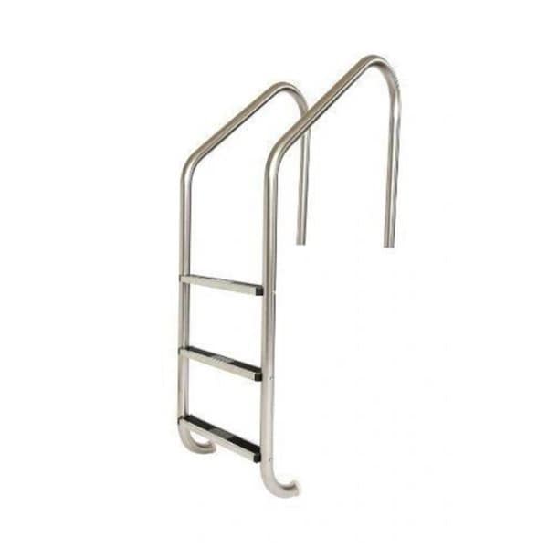 Global Pool Products 0.049 in. 3 Step Ladder with Plastic Threads Deck Equipment - LAD100