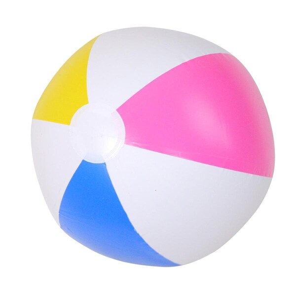Pool Central 16 in. Inflatable 6-Panel Beach Ball Swimming Pool Toy - 33377607