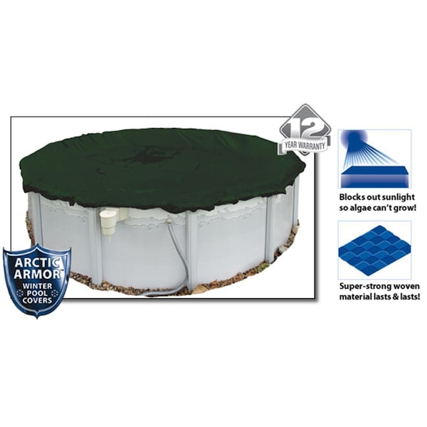 Arctic Armor Arctic Armor WC822-4 12 Year 16'x25' Oval Above Ground Swimming Pool Winter Covers - WC822-4
