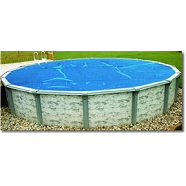 Blue Wave Blue Wave NS155 18' x 33' Oval Above Ground Blue Solar Pool Cover Blanket - NS155