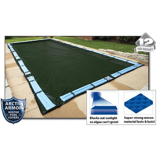 Arctic Armor Arctic Armor WC860 12 Year 25'x45' Rectangle In Ground Swimming Pool Winter Covers - WC860