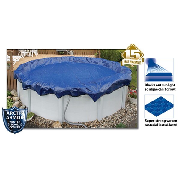 Arctic Armor 15 Year 36' Round Above Ground Swimming Pool Winter Covers - AR478304