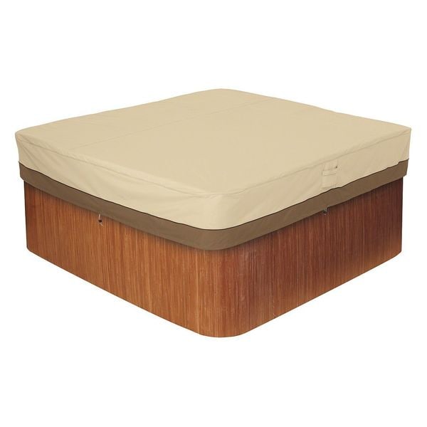 Classic Accessories Medium Square Hot Tub Cover, Beige - 55-585-011501-00