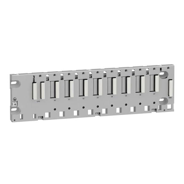 Schneider Electric Backplane, Modicon X80, 8 espacios, panel, placa de montaje o montaje en riel DIN - BMXXBP0800