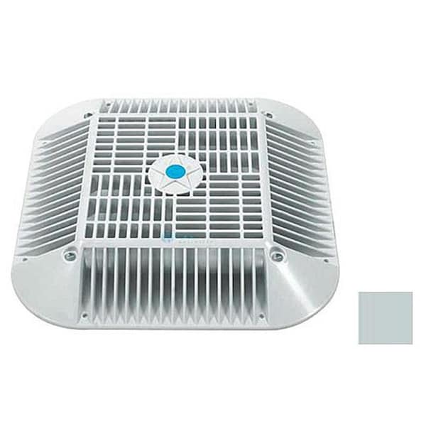 Slugfest Supplies 14 in. Square Anti-Entrapment Suction Outlet Cover Mud Frame & Retro-Adapter Sub-Frame, Light Gray - SL1866991