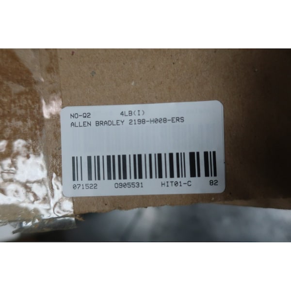 Allen Bradley Kinetix 5500 195-264/324-528V-AC 0-460V-AC 3Ph Servo Drives and Amplifier - 2198-H008-ERS

Amplificadores y servo drives de 3 fases Allen Bradley Kinetix 5500 195-264/324-528V-AC 0-460V-AC - 2198-H008-ERS