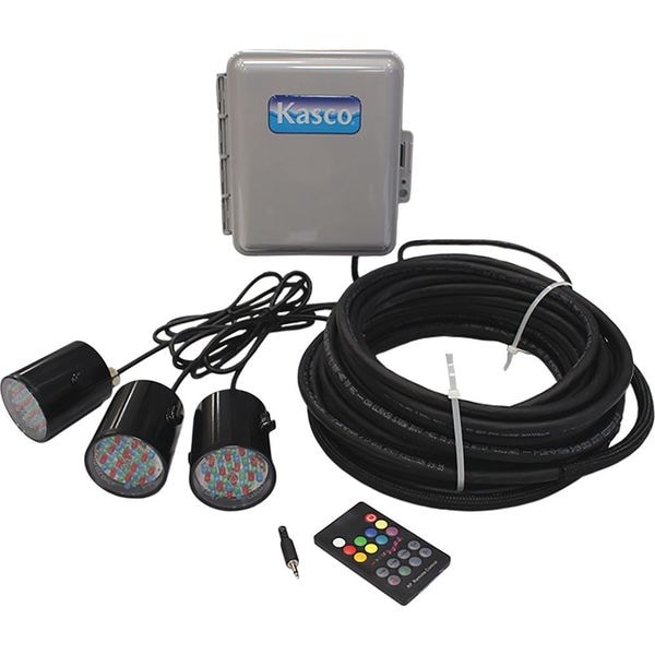 Kasco Lighting System, 6 Lamps, 5W, Cord 200 ft L - RGB6C5-200