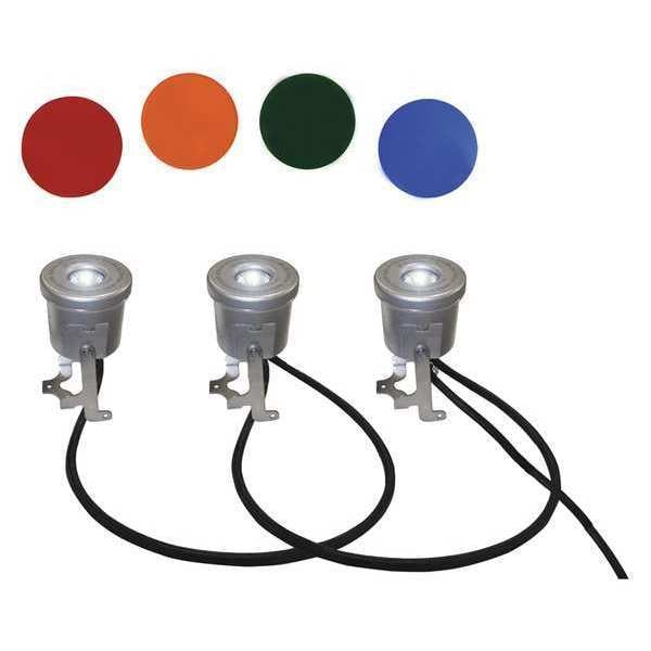 Kasco Lighting System, 3 Lamps, 19W, Cord 500ft L - LED3S19500