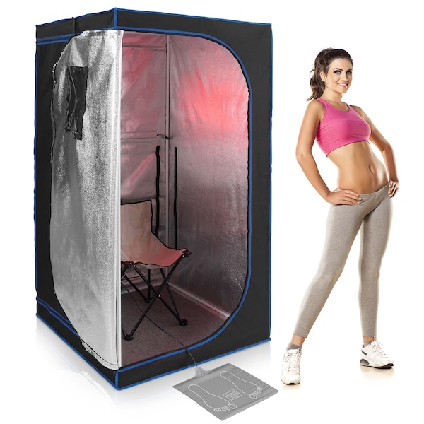 Serenelife Portable Infrared Sauna, SLISAU30BK - SLISAU30BK