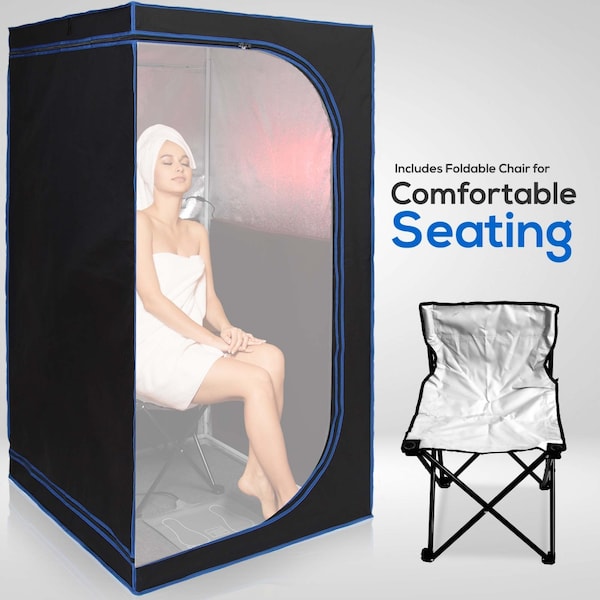 Serenelife Portable Infrared Sauna, SLISAU30BK - SLISAU30BK