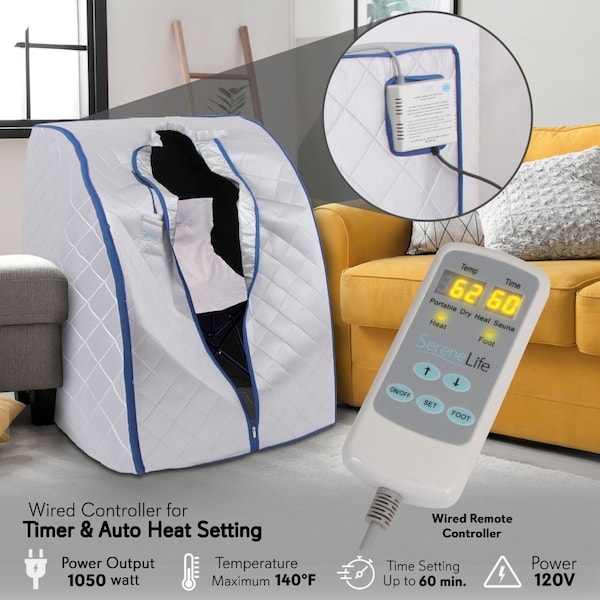 Serenelife Portable Infrared Sauna, SLISAU20SL - SLISAU20SL
