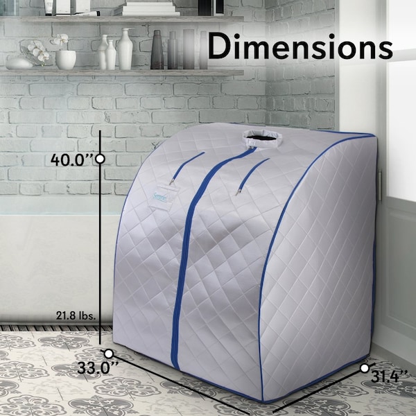 Serenelife Portable Infrared Sauna, SLISAU20SL - SLISAU20SL