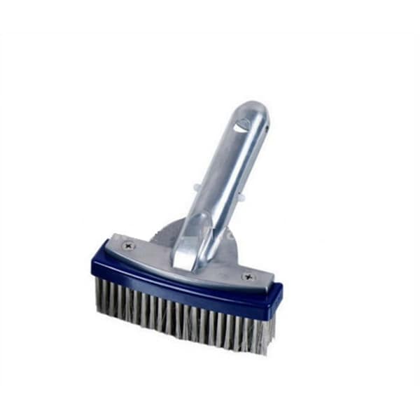 Perfectpitch Stainless Steel Algae Swimming Pool Brush with Aluminum Handle Connector, 5.5 in. - PE72631