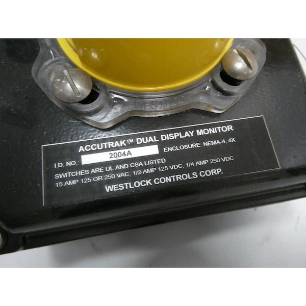 Westlock Monitor de Doble Display ACCUTRAK Indicador de Posición de Válvula 125/250V-AC - 2004A-BY-C13