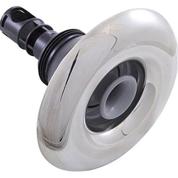 Rising Dragon Usa 4.38 in. Face Quantum Screw In Smooth Jet Internal, Directional - Gray with Stainless - RD203-L4317S