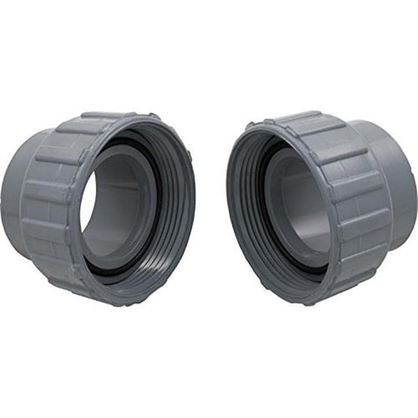 Raypak Raypak 006723F 2 in. Single PVC & Nut Connector Kit - Set of 2 - 006723F