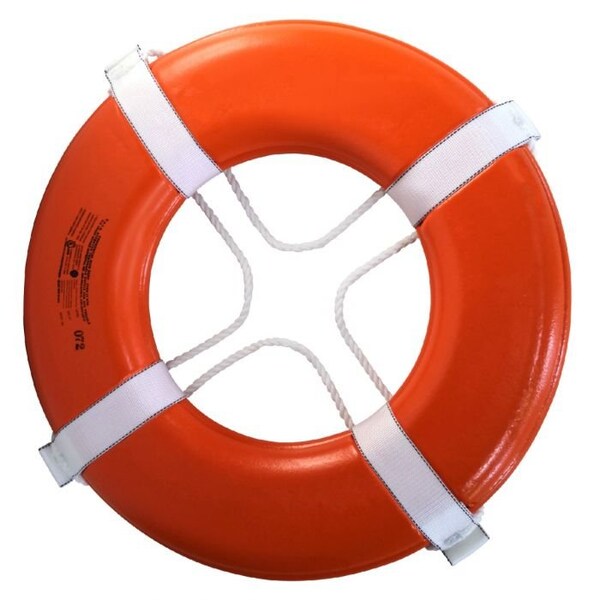 Kemp Usa Orange Ring Buoy, USGC Approved, 24" - 10-205-ORG