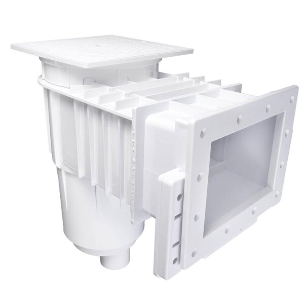 Active Athlete Fiberglass ABS Standard Skimmer with Square Lid - Gray - AC2634928