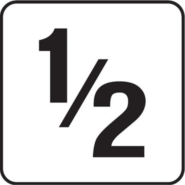 Inlays 6 in. Vinyl Stickon 4 in. 0.5 Numbers Depth Marker - V621005
