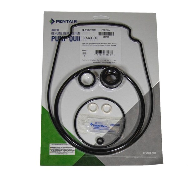 Pentair Aquatic System Whisperflow Intelliflow Seal Kit - 356198