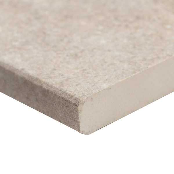 Msi Quartz Beige 13'' X 24'' Matte Porcelain Pool Coping Eased Edge, 2PK - ZOR-PT-0766