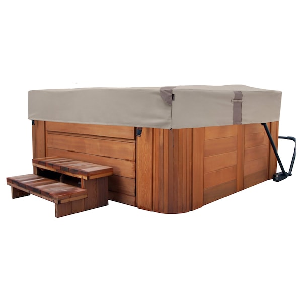Modern Leisure Monterey Hot Tub Cover, 96 in. Square x 14 in. H, Beige - 3095