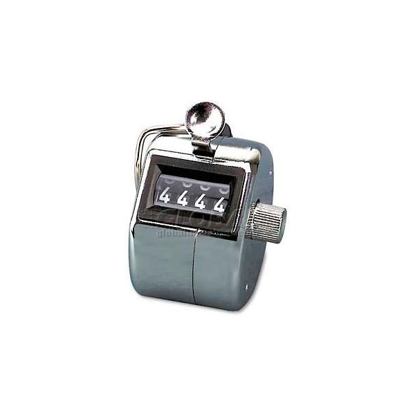 Acco Bates 9841000 Contador manual Tally I, Modelo de mano, Registra de 0 a 9999, Cromado - 9841000